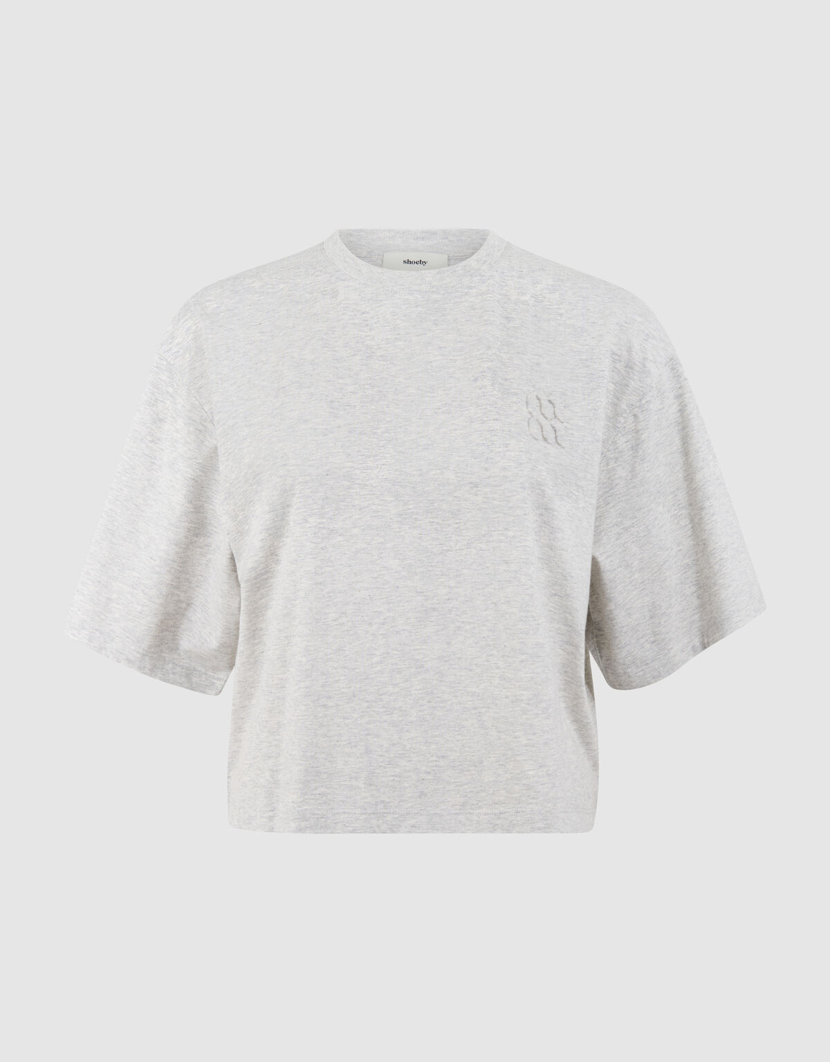 Oversized Logo T-Shirt Hellgrau Von Mieke SHOEBY WOMEN