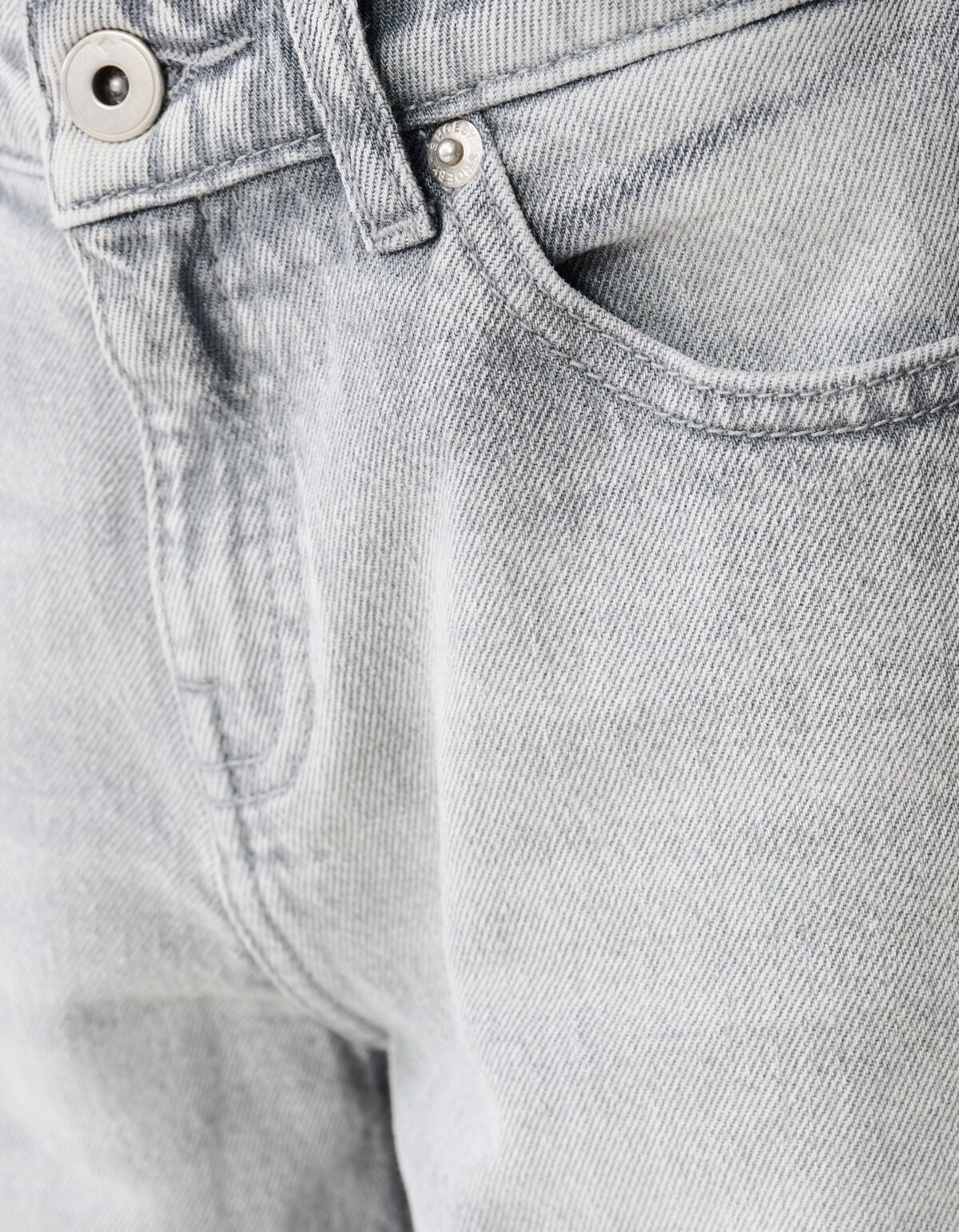 Baggy Fit Jeans Hellgrau SHOEBY BOYS