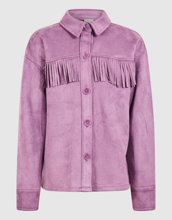 Suede Bluse Lila SHOEBY GIRLS