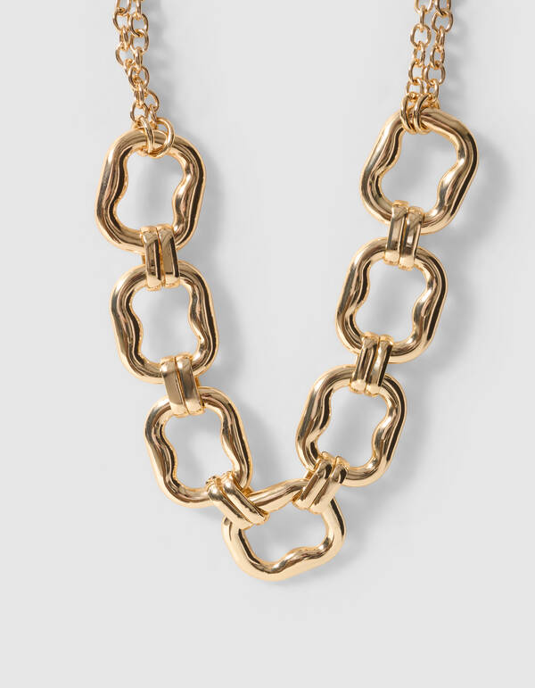 Square-Halskette in Gold SHOEBY ACCESSOIRES