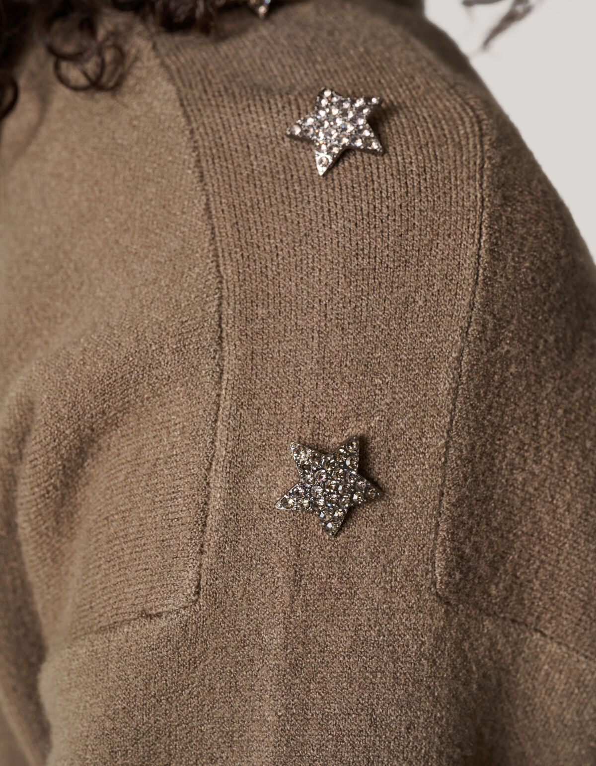 Knopfleiste Pullover Dunkelgr&uuml;n SHOEBY WOMEN