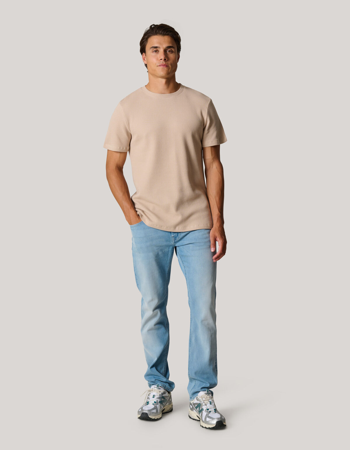 Textur T-shirt Sand SHOEBY MEN