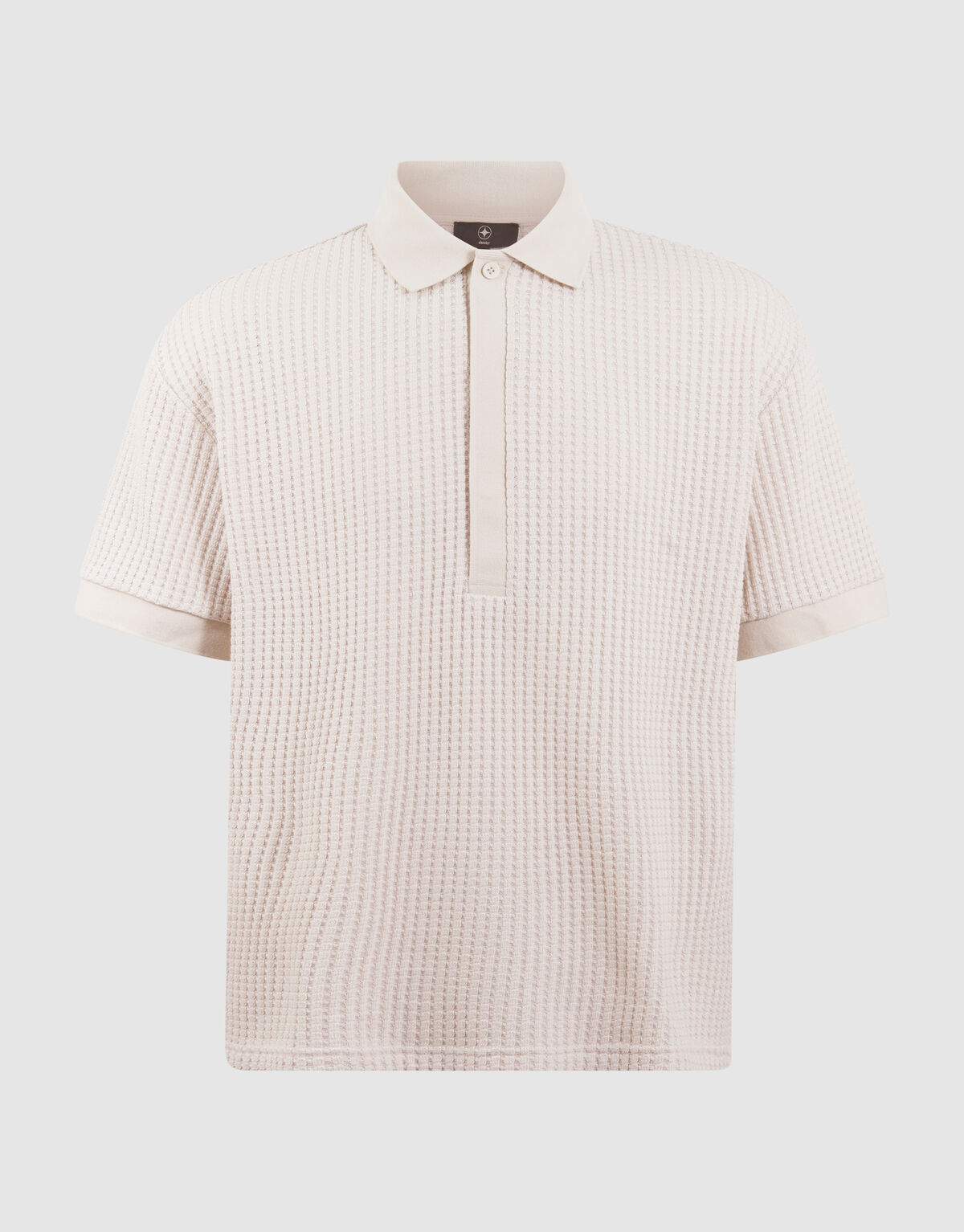 Schweres Waffel-Poloshirt Sand SHOEBY MEN