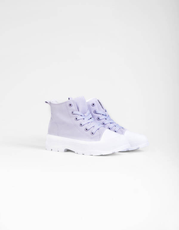 Canvas Stiefel Hellviolett SCHOENEN SHOEBY