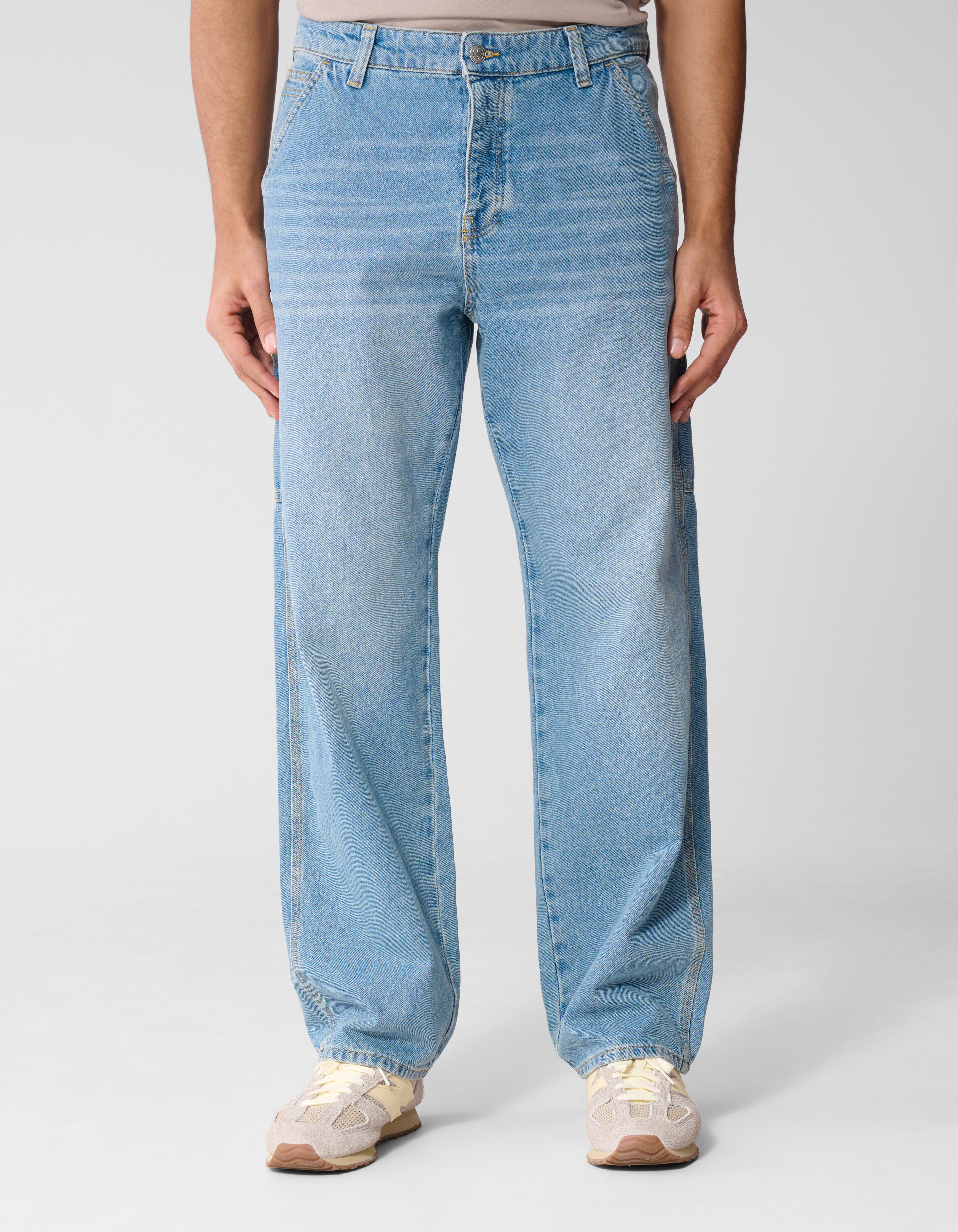 Carpenter Relaxed Fit Jeans Gebleicht L32 SHOEBY MEN