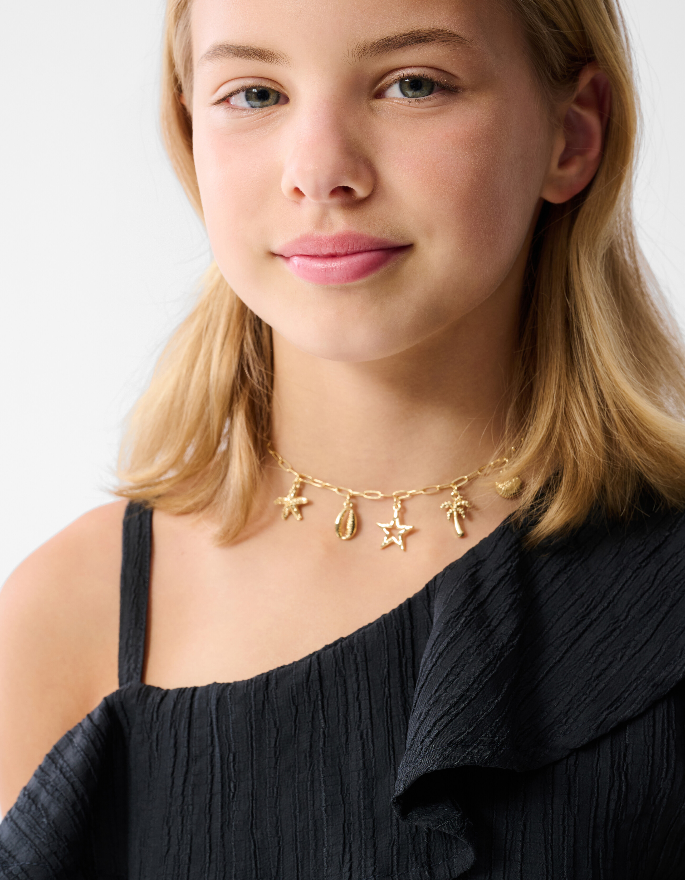 One Shoulder Kleid Dunkelgrau SHOEBY GIRLS