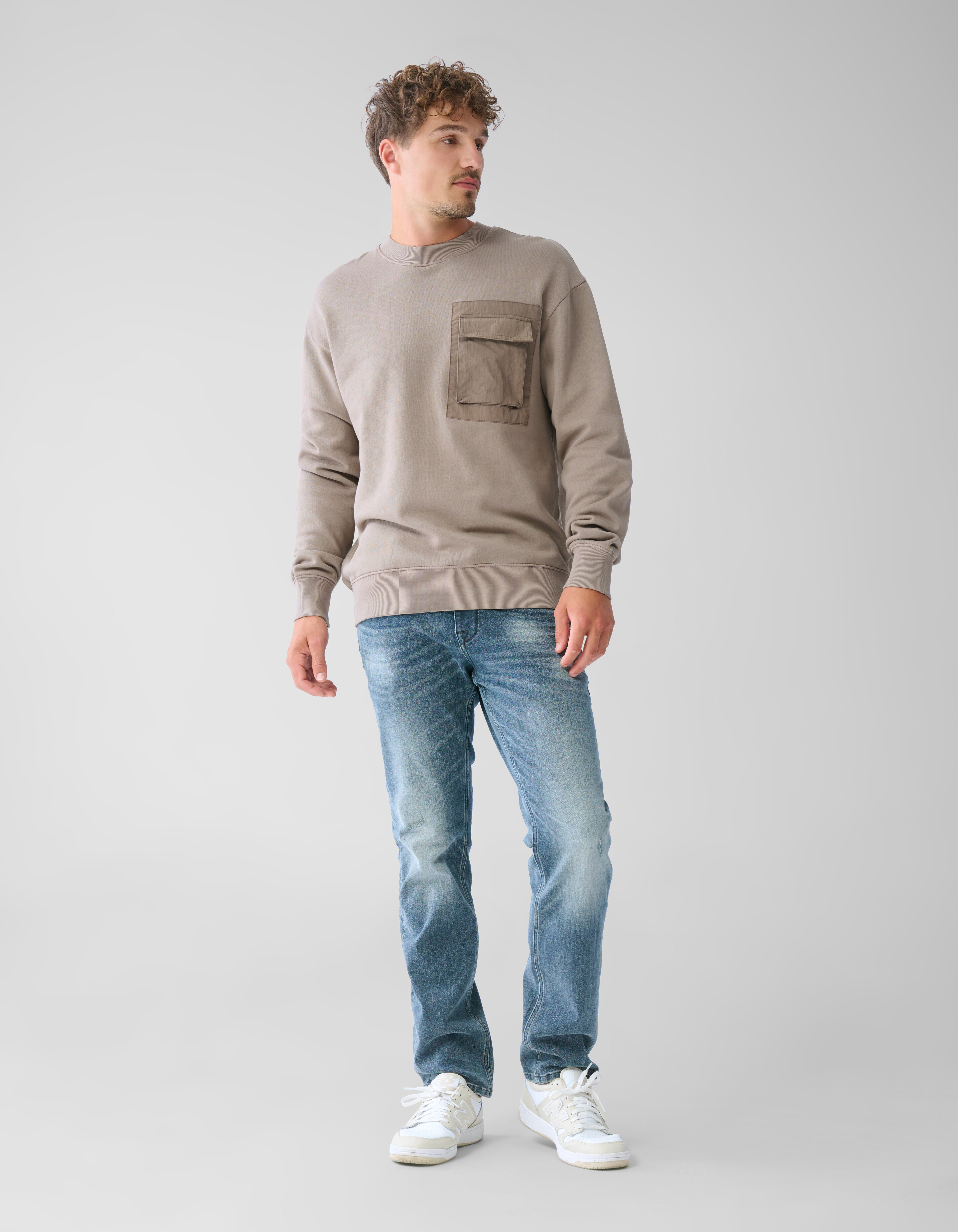 Taschenpullover Braun SHOEBY MEN