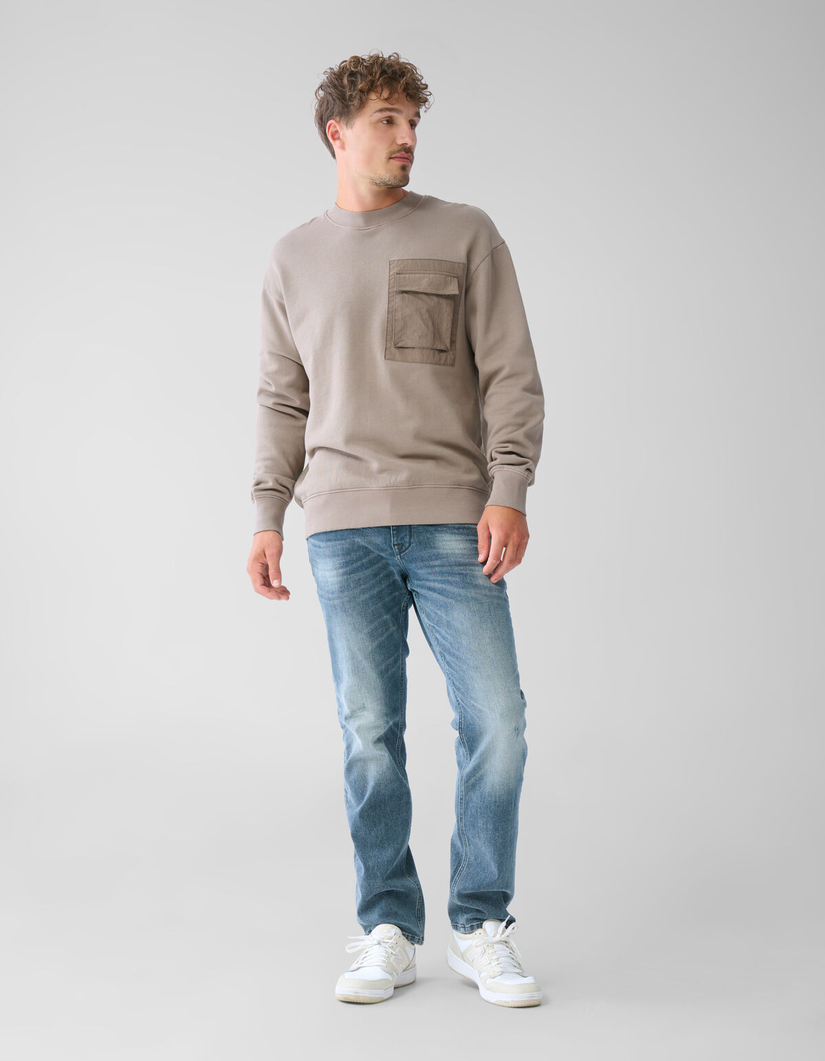 Taschenpullover Braun SHOEBY MEN