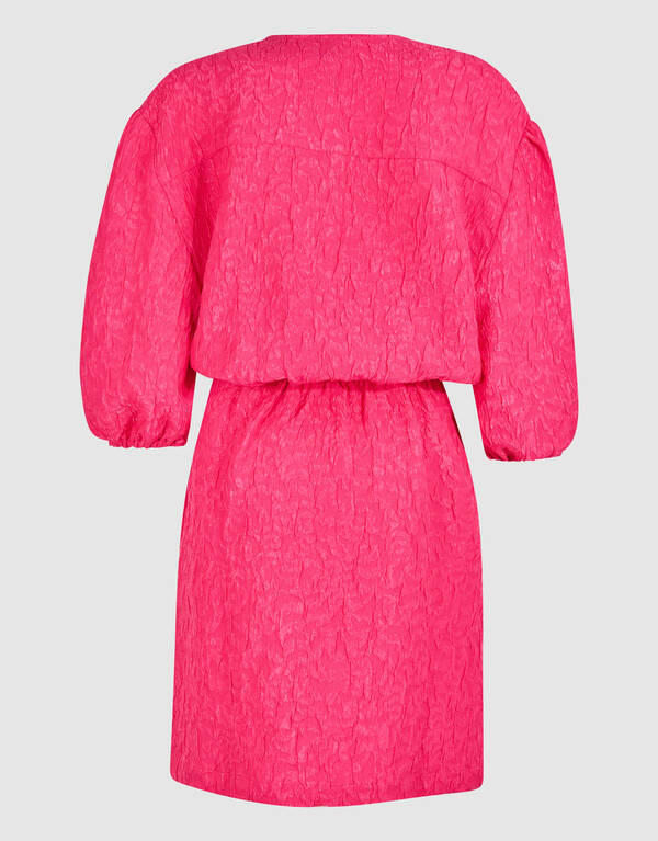 Texturiertes Minikleid aus Jacquard in Rosa SHOEBY WOMEN