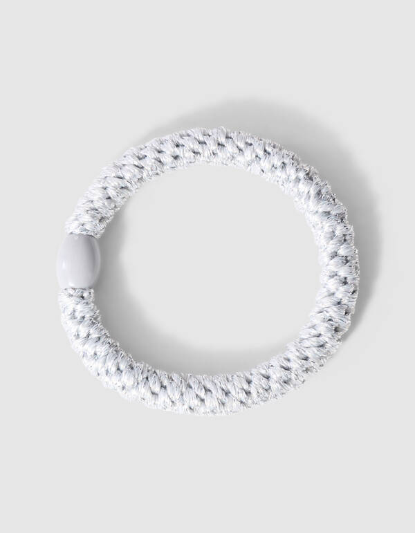 Lurex Haargummi Wei&szlig; SHOEBY ACCESSOIRES