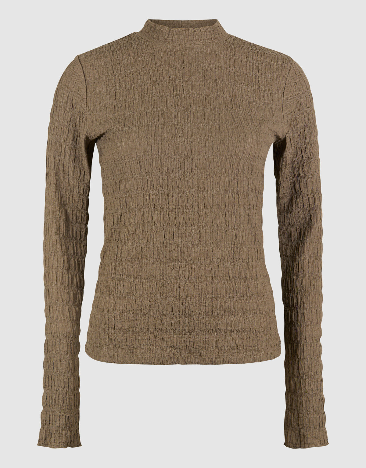 Struktur Langarmshirt Top Khaki SHOEBY WOMEN