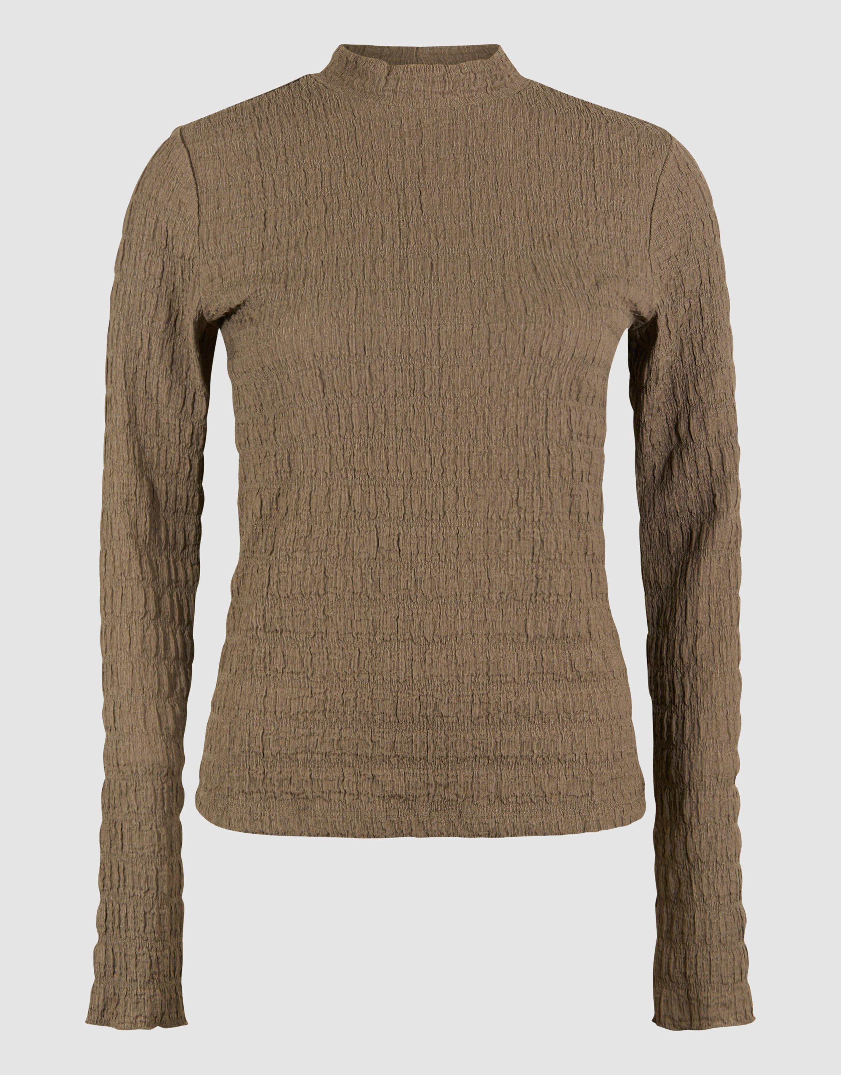 Struktur Langarmshirt Top Khaki SHOEBY WOMEN
