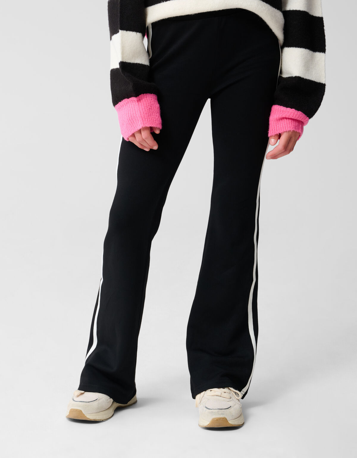 Sportliche Schlaghosen Schwarz SHOEBY GIRLS