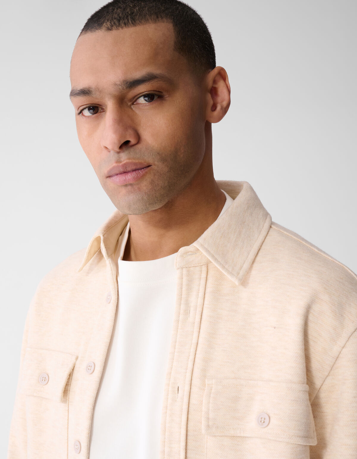 Soft Overshirt Off-White SHOEBY MEN