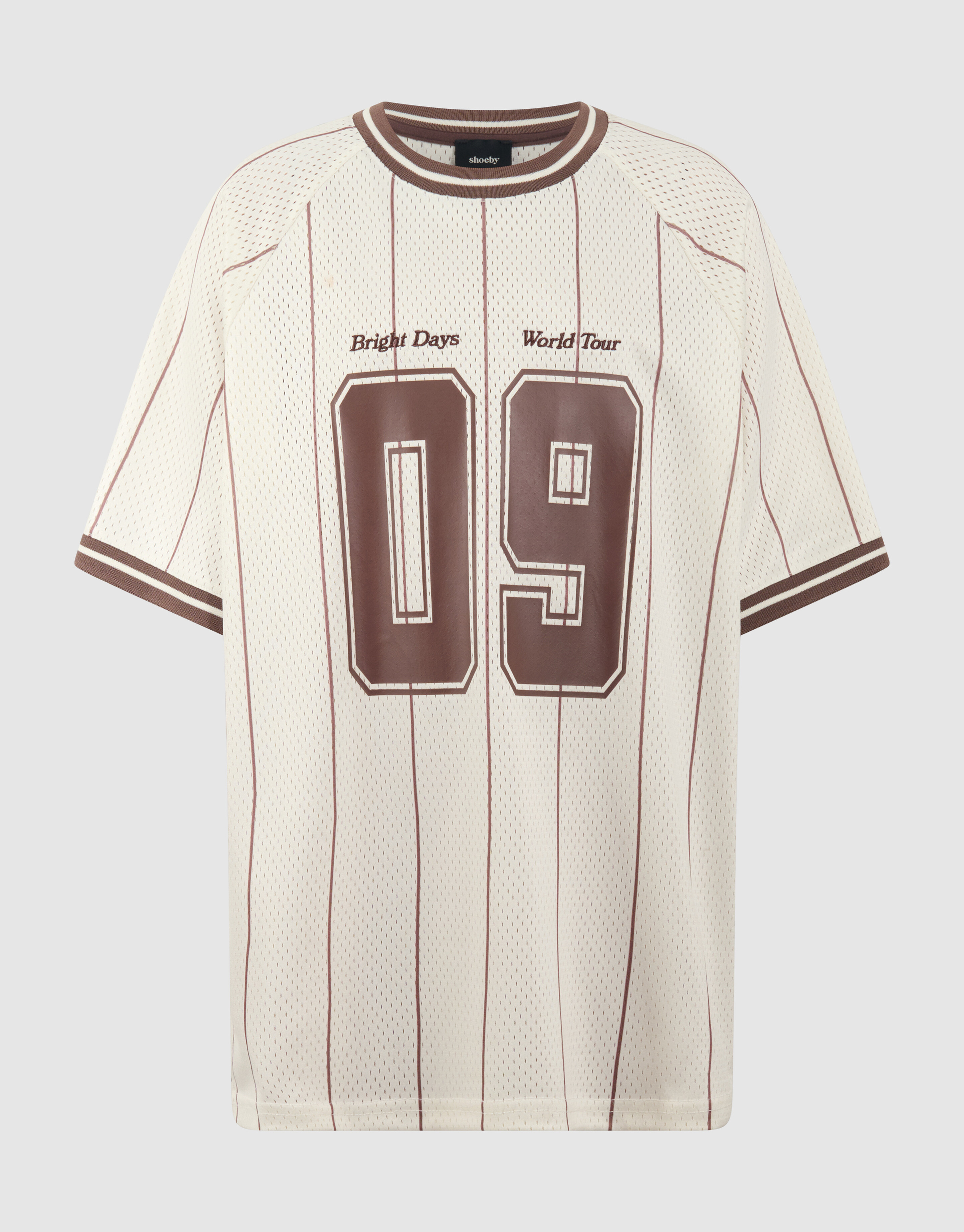 &Uuml;berdimensionales sportliches T-Shirt in gebrochen SHOEBY BOYS