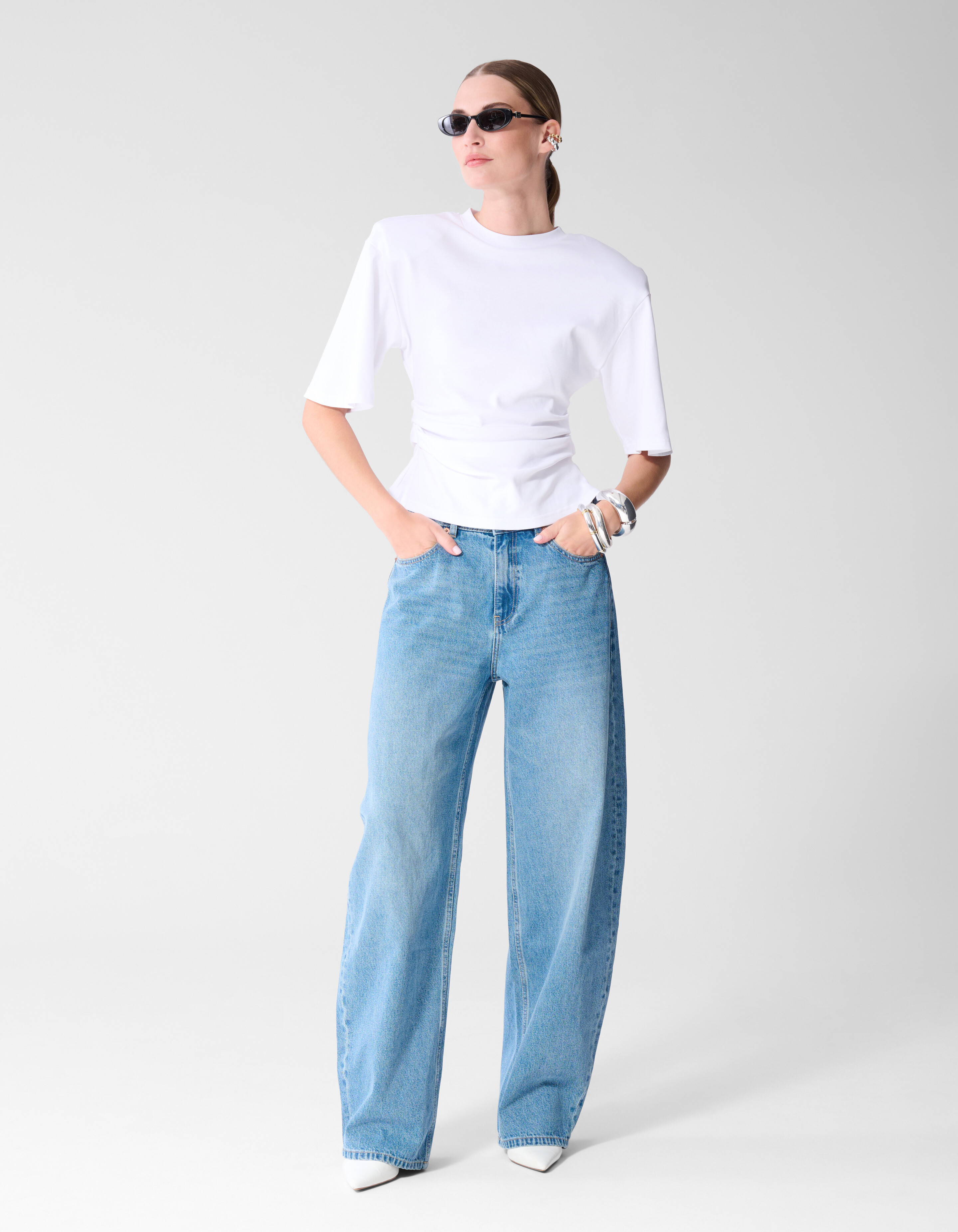Blaue Baggy-Fit-Jeans SHOEBY WOMEN