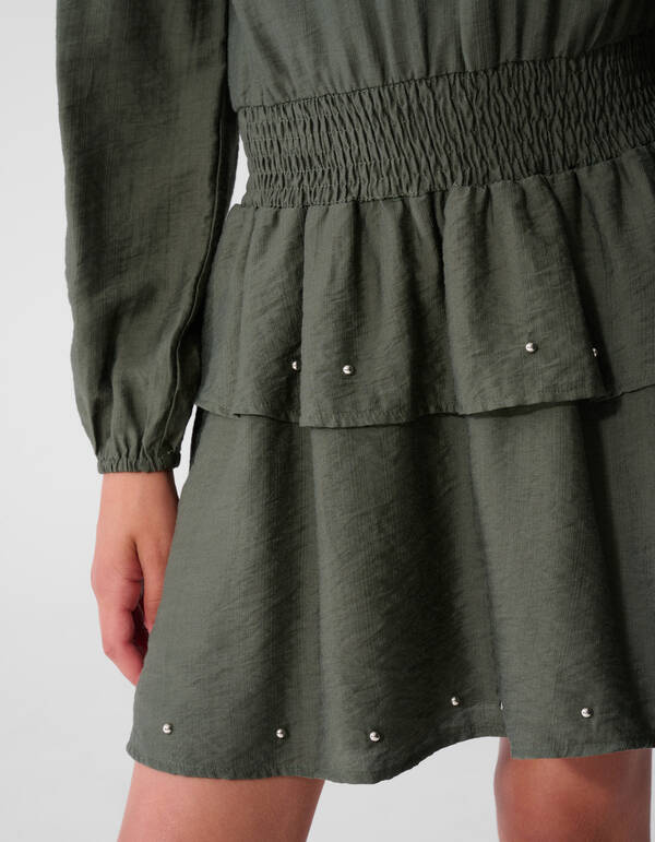 Stud Kleid dunkelgr&uuml;n SHOEBY GIRLS