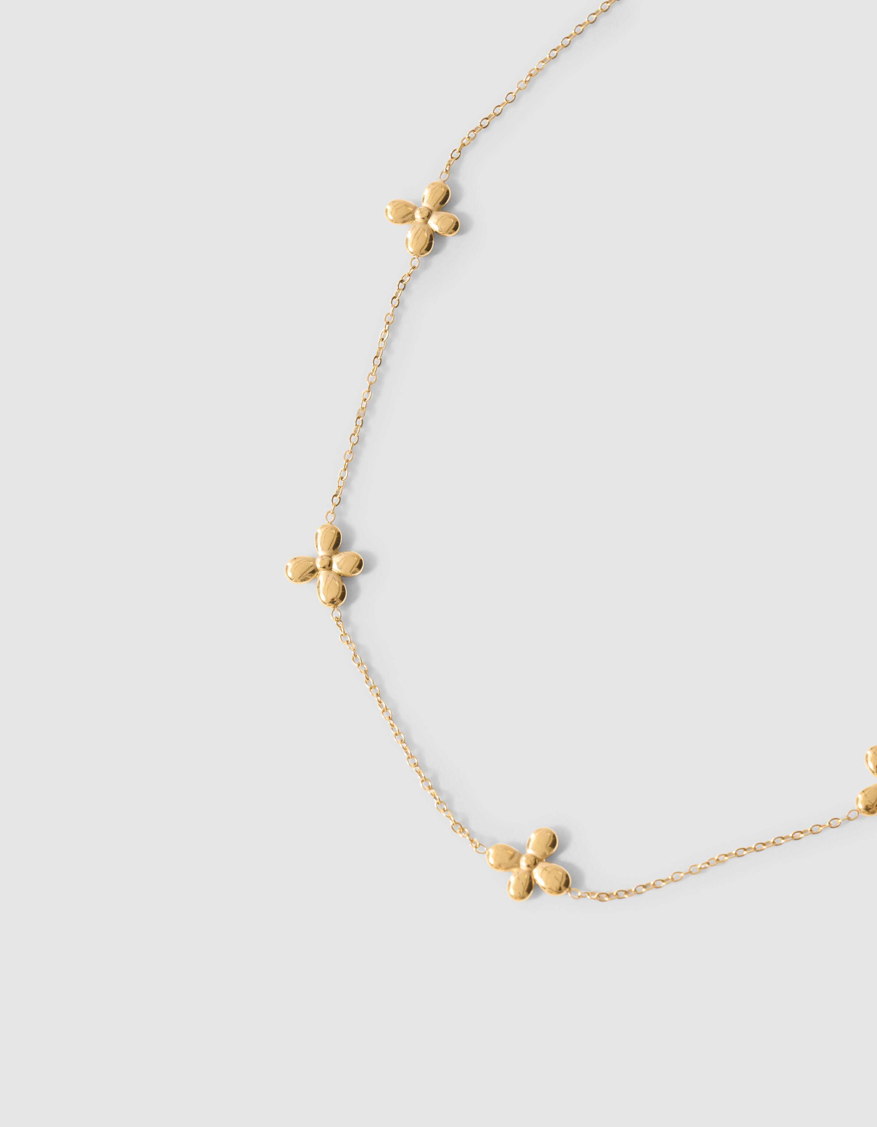 Kleine Blumenkette Gold SHOEBY ACCESSOIRES