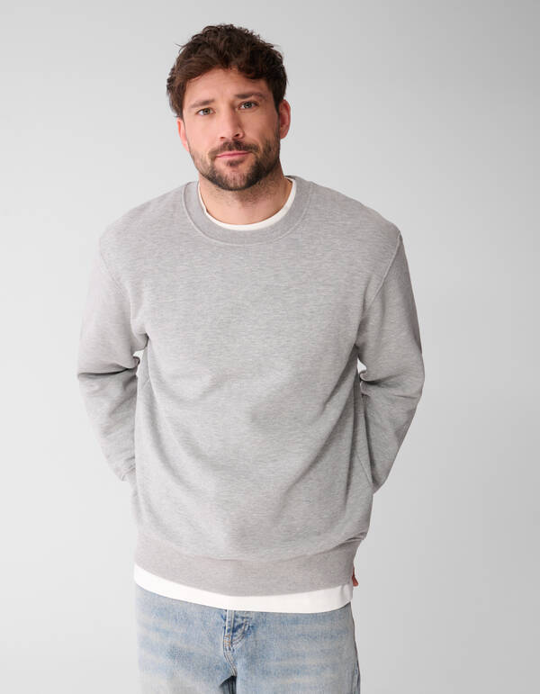 Rib Spark Sweater Hellgrau SHOEBY MEN