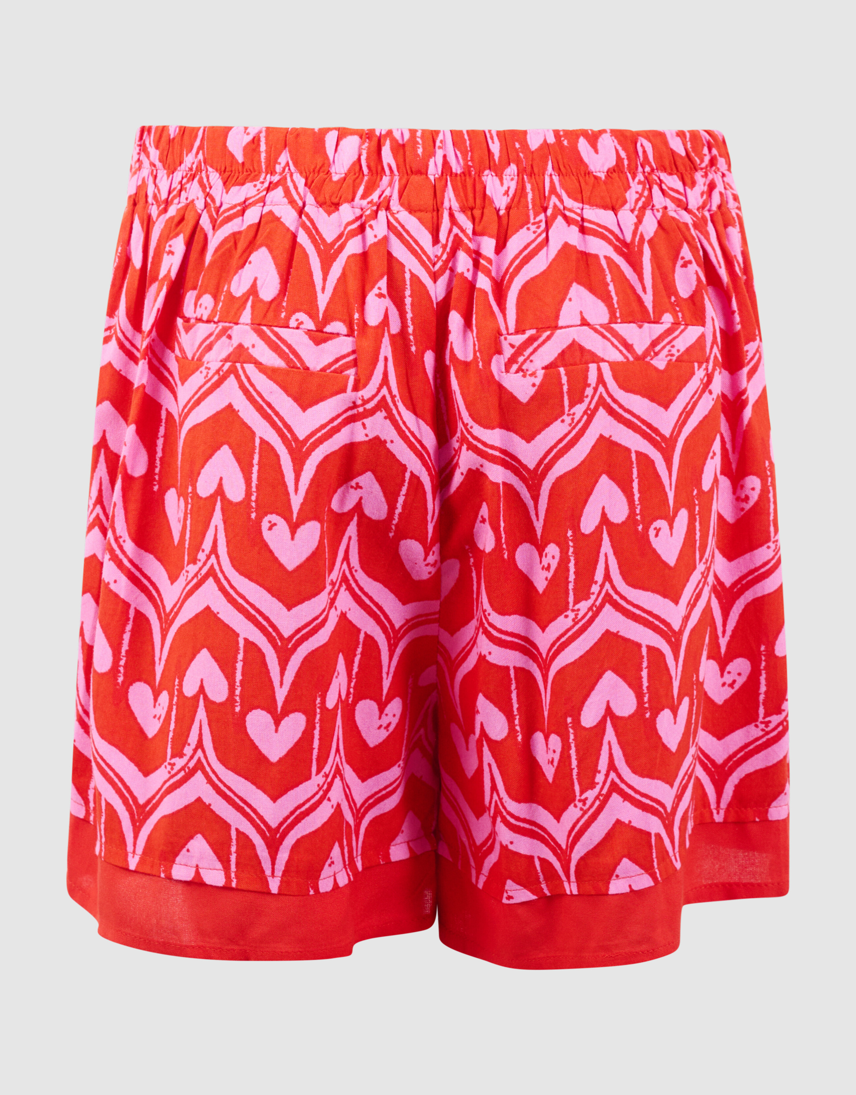 Herz-Print Skort Rosa/Rot SHOEBY GIRLS
