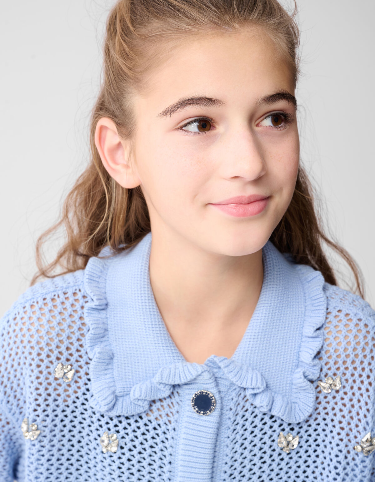 Strass R&uuml;schenweste Hellblau SHOEBY GIRLS