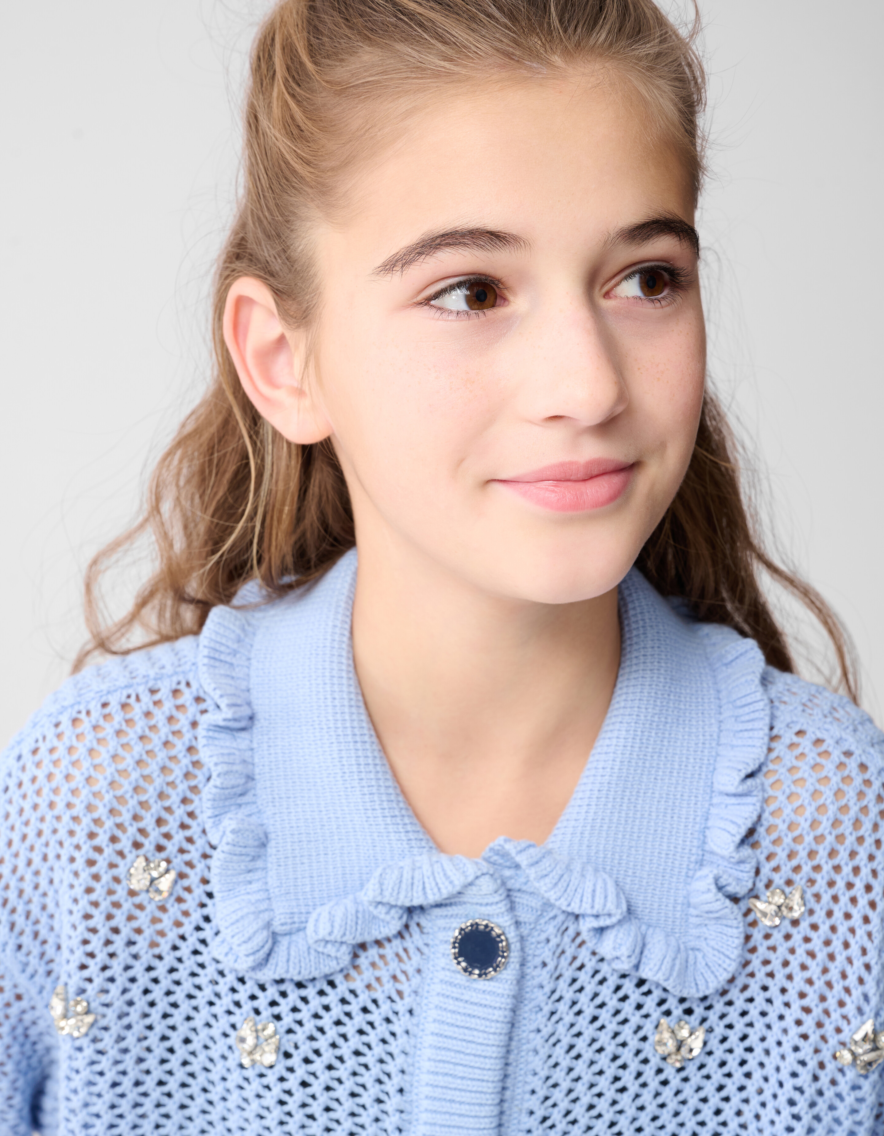 Strass R&uuml;schenweste Hellblau SHOEBY GIRLS