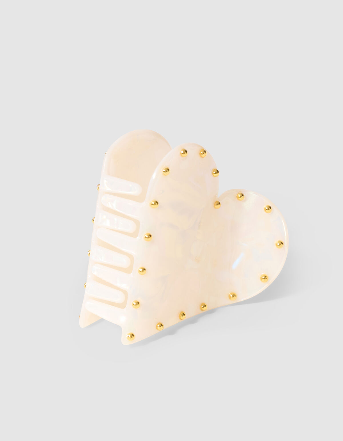Studded Haarspange Offwhite SHOEBY ACCESSOIRES