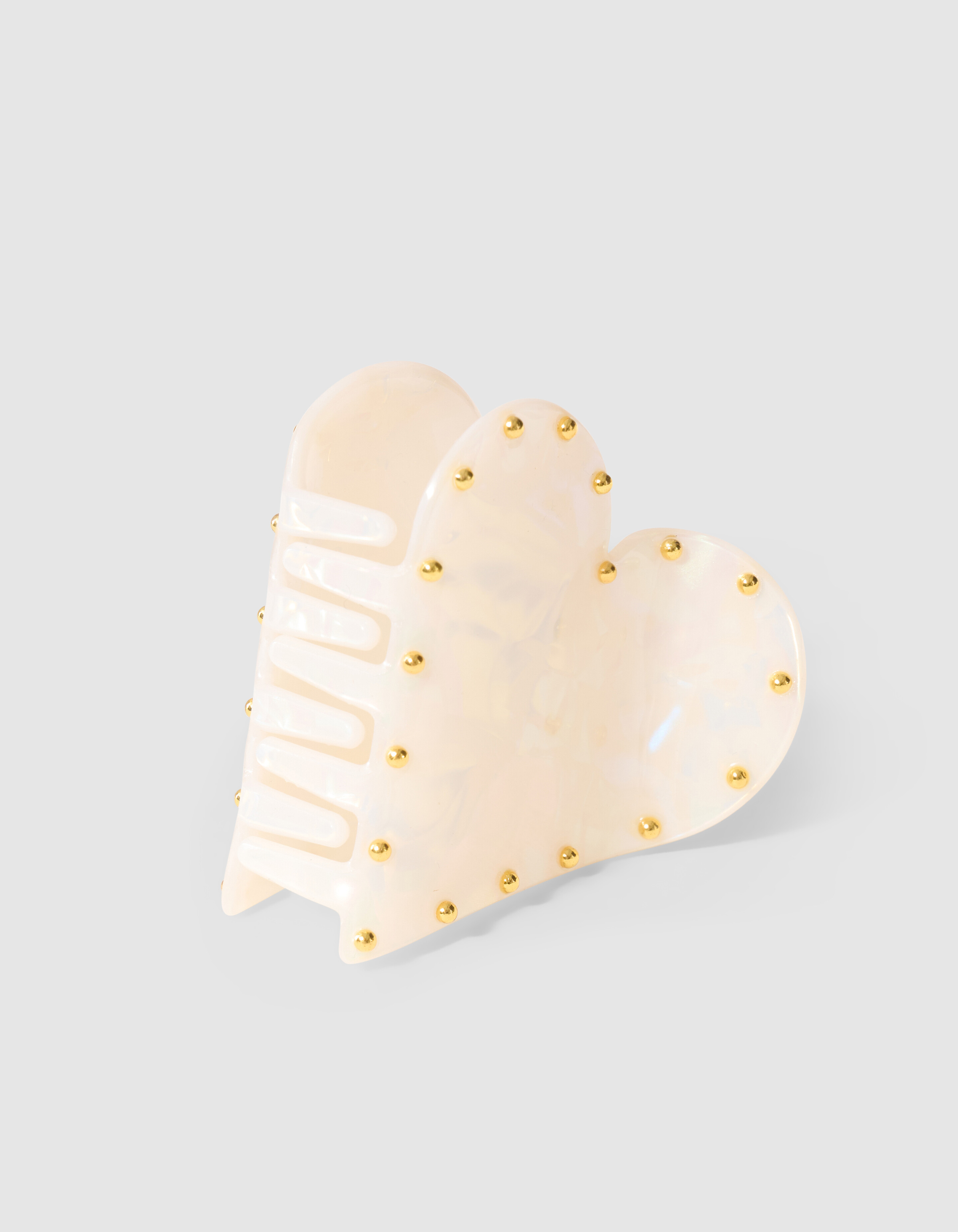 Studded Haarspange Offwhite SHOEBY ACCESSOIRES