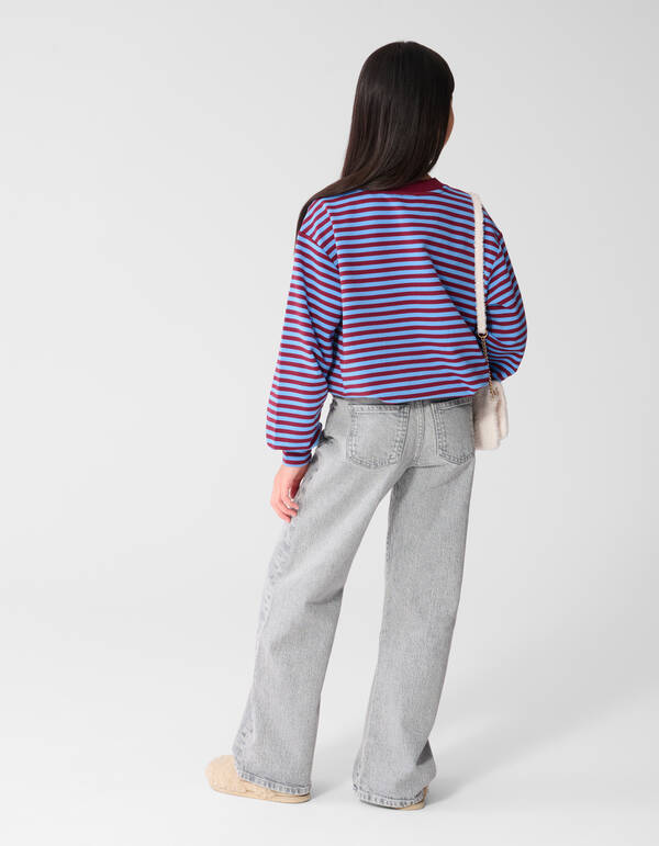 Weit geschnittene Jeans aus hellgrau SHOEBY GIRLS