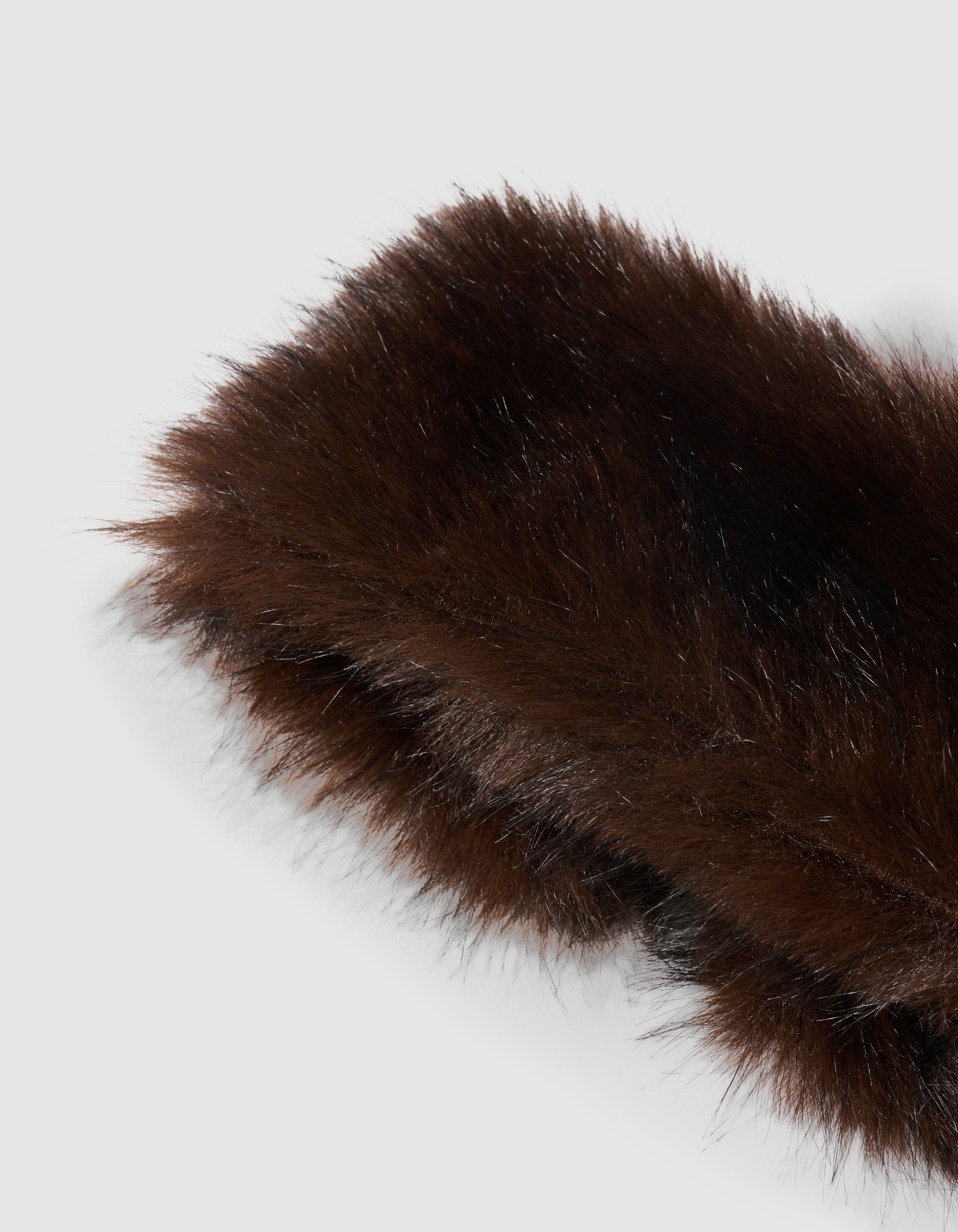 Fake-Fur-Haarband Dunkelbraun By Lonneke SHOEBY ACCESSOIRES
