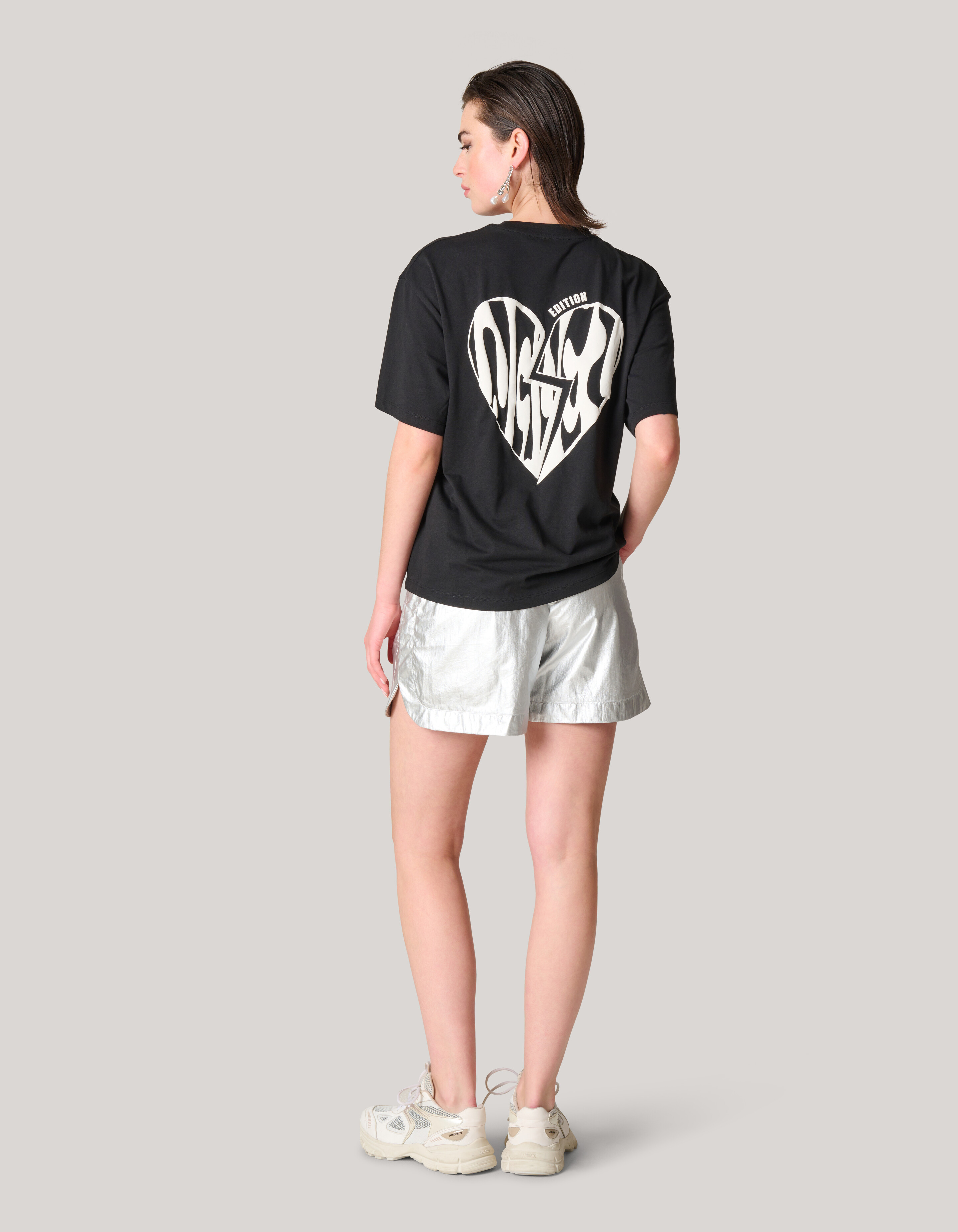 Tekst Artwork T-shirt Zwart SHOEBY WOMEN