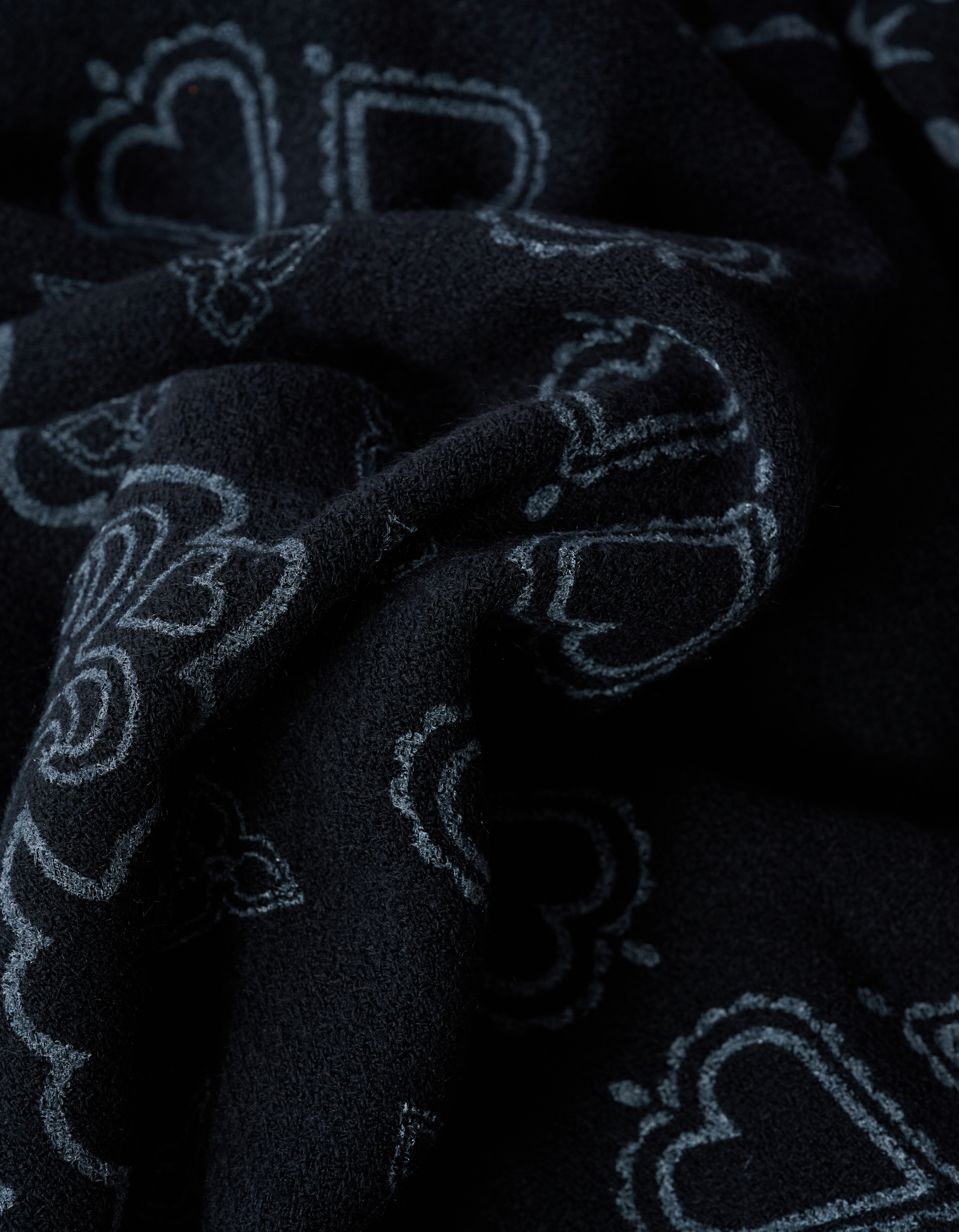 Quadratischer Schal mit Paisleymuster in Schwarz SHOEBY ACCESSOIRES