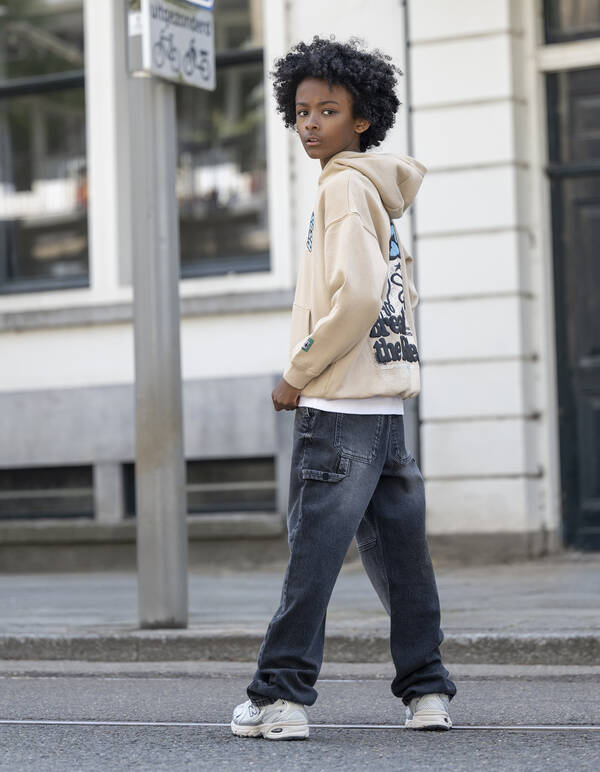 Straight Fit Jeans Dunkelgrau SHOEBY BOYS