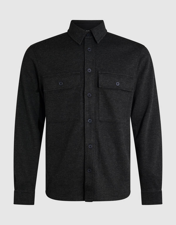 Soft Overshirt Dunkelgrau SHOEBY MEN