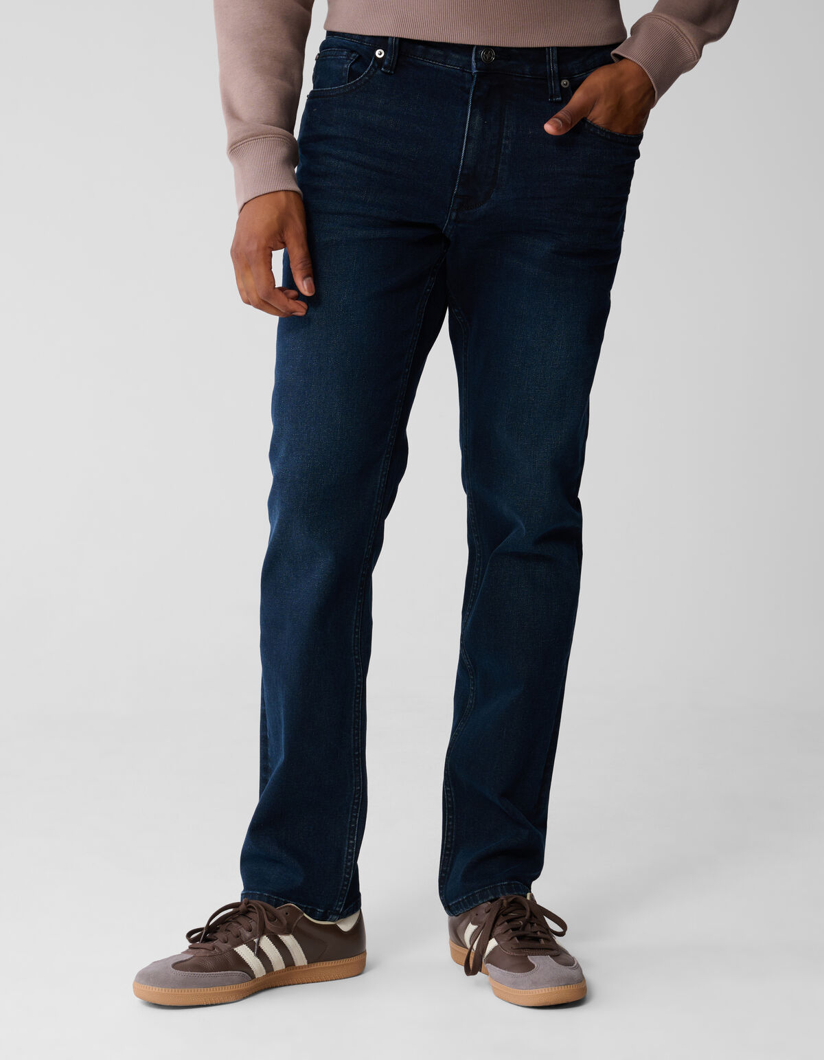Straight Fit Jeans Blau/Schwarz L34 SHOEBY MEN