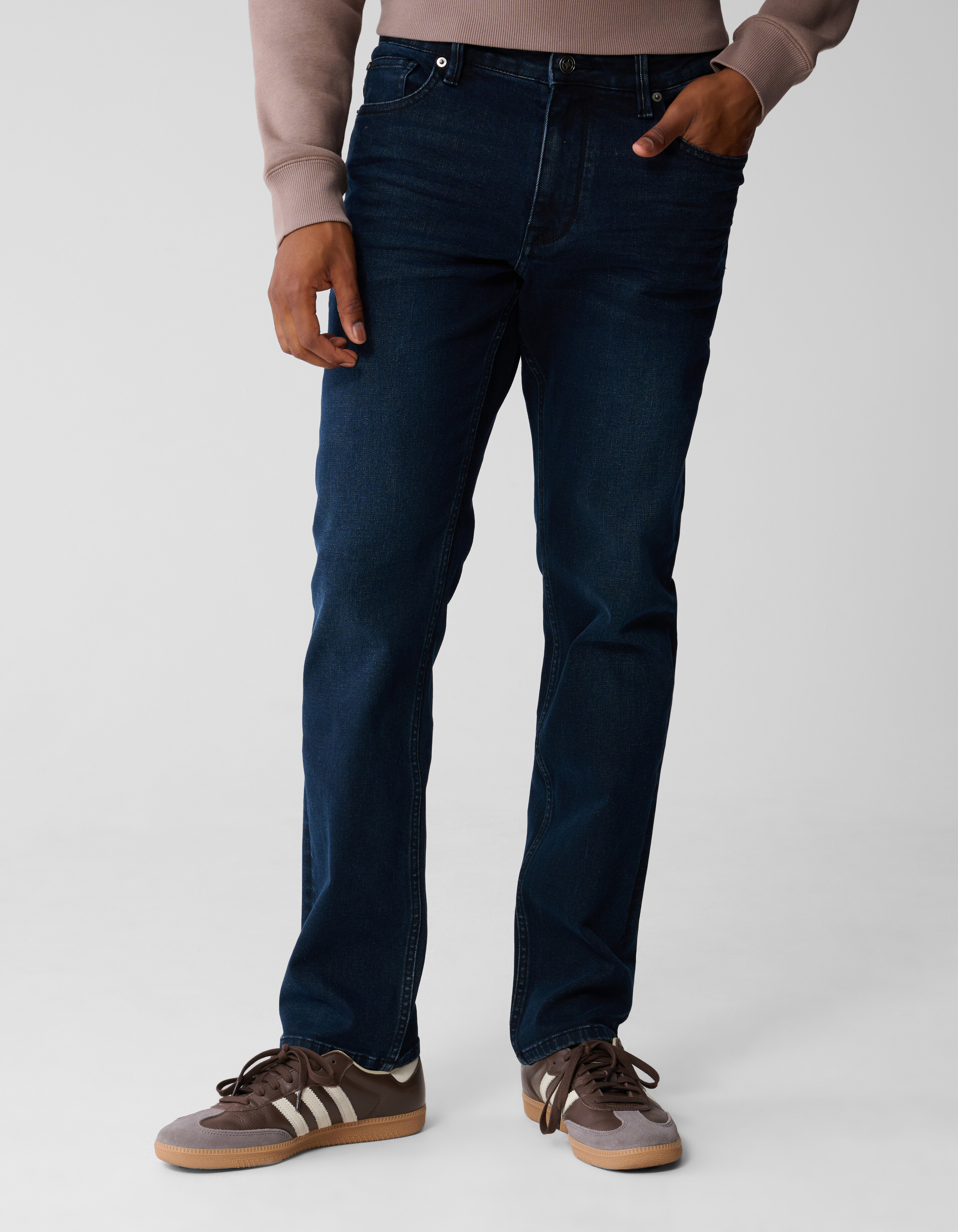 Straight Fit Jeans Blau/Schwarz L34 SHOEBY MEN