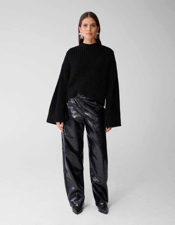 Gestrickter Pullover Schwarz SHOEBY WOMEN