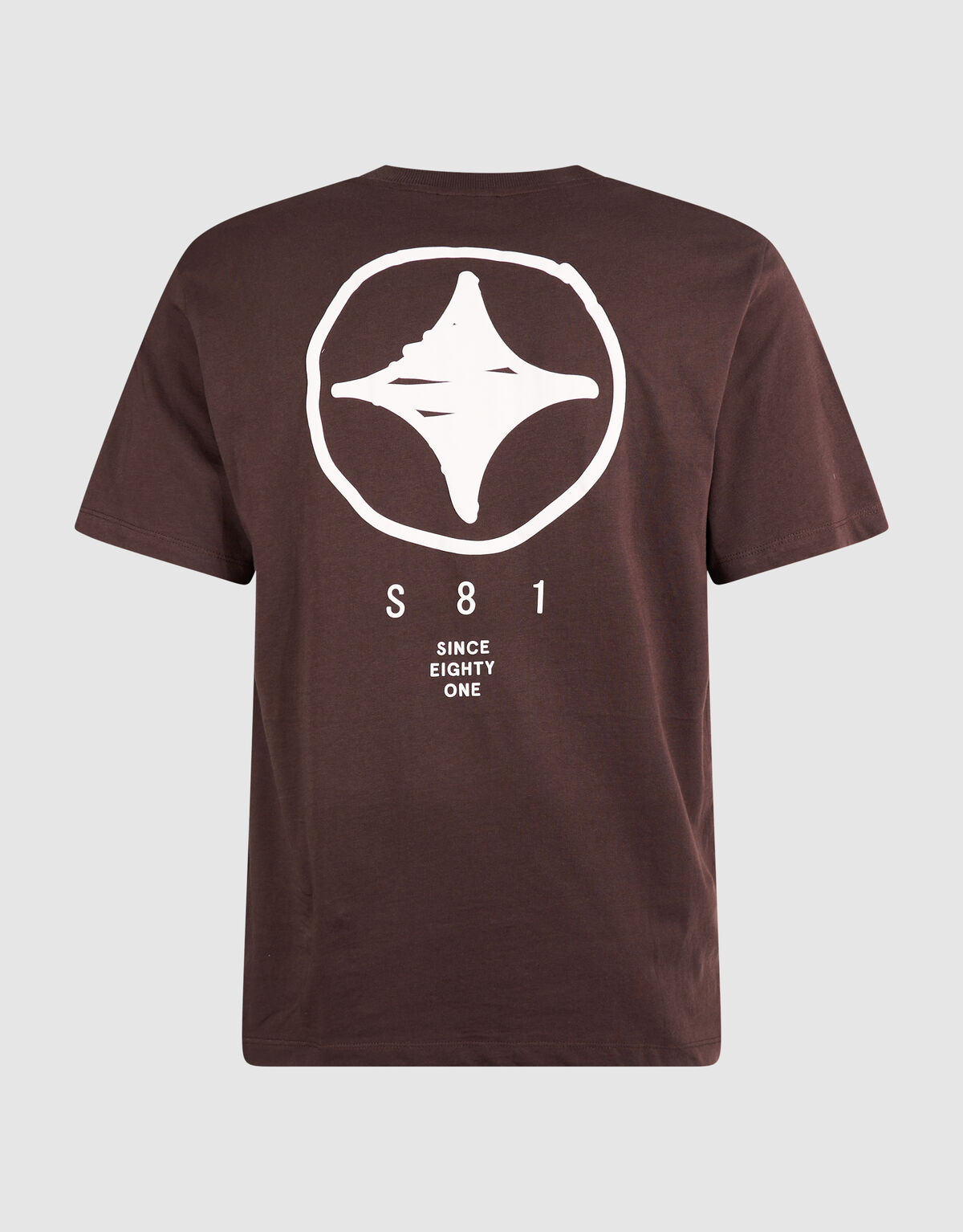 T-Shirt mit Scratched Artwork-Motiv Dunkelbraun SHOEBY MEN