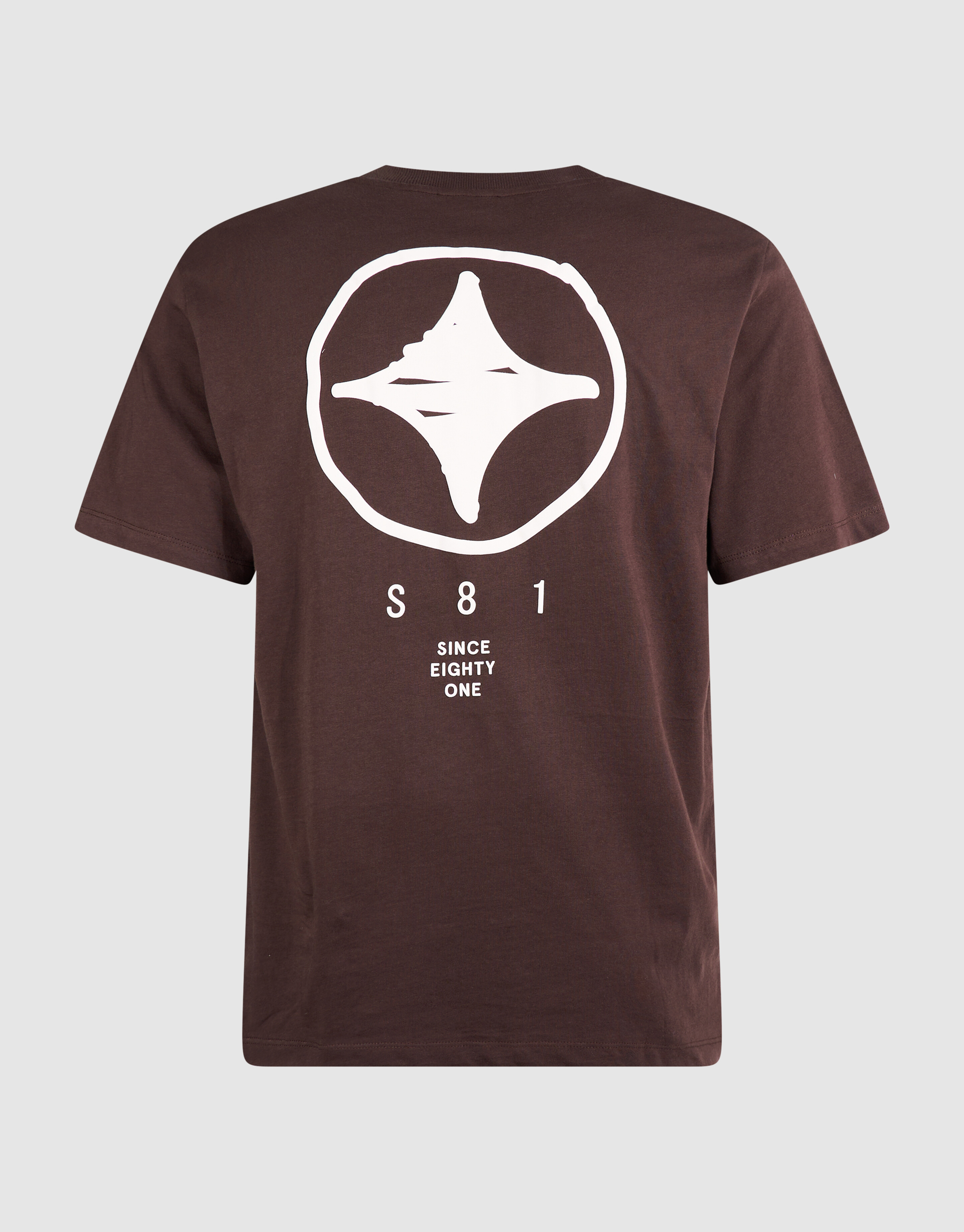 T-Shirt mit Scratched Artwork-Motiv Dunkelbraun SHOEBY MEN