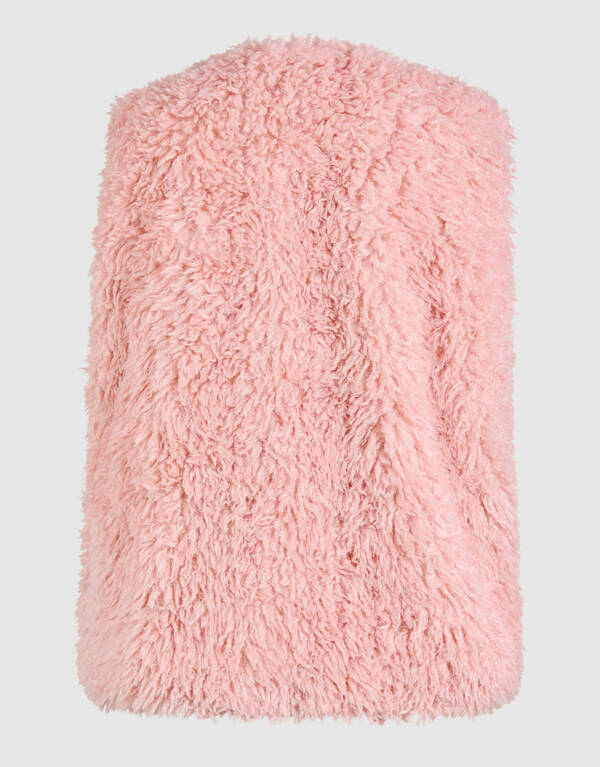 Teddy-Fell-Weste Hellrosa SHOEBY WOMEN