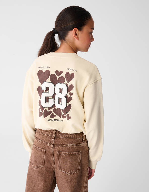 Pullover mit 28-teiligem Artwork, cremefarben SHOEBY GIRLS