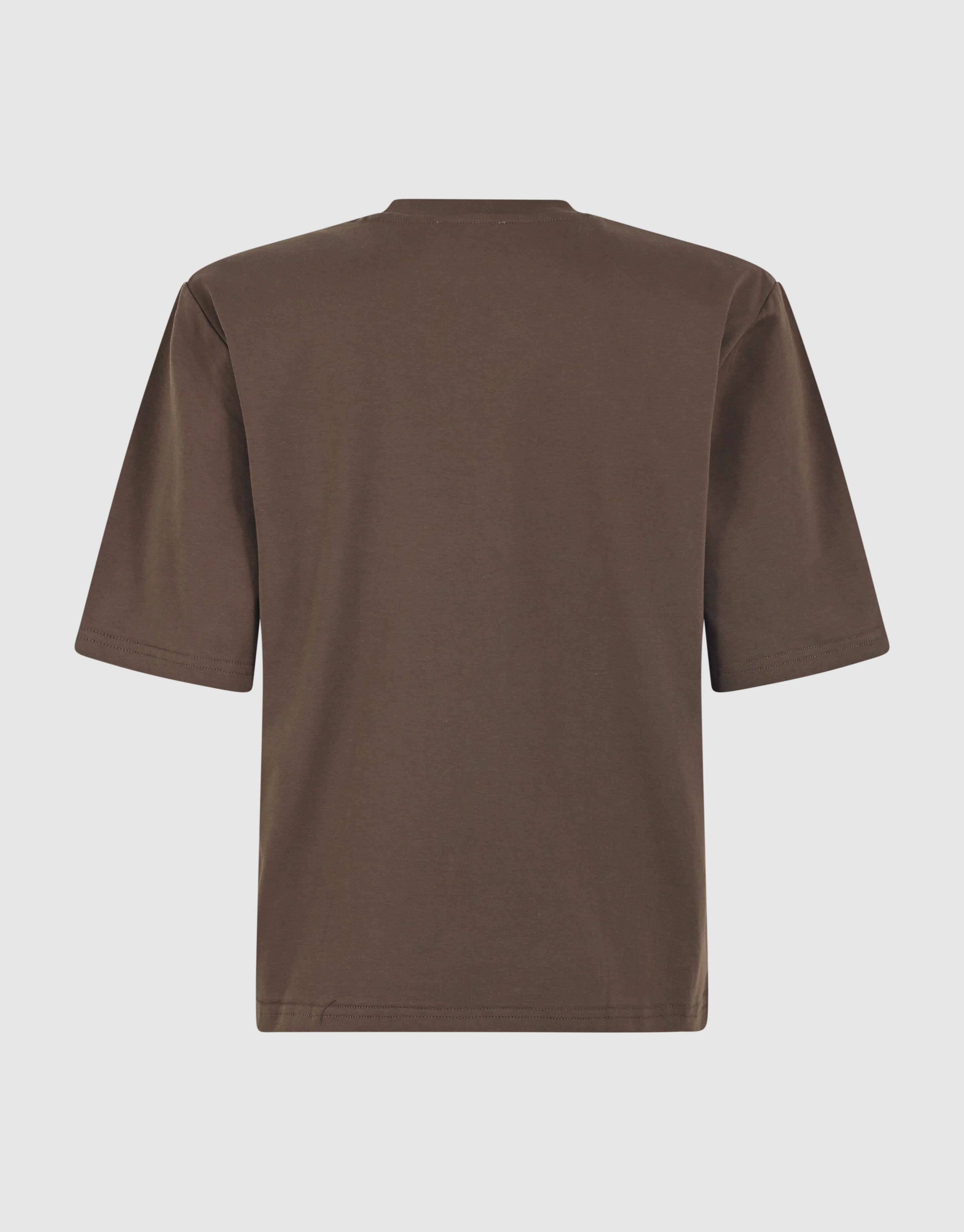 Shoulderpadded T-shirt Donkerbruin SHOEBY WOMEN