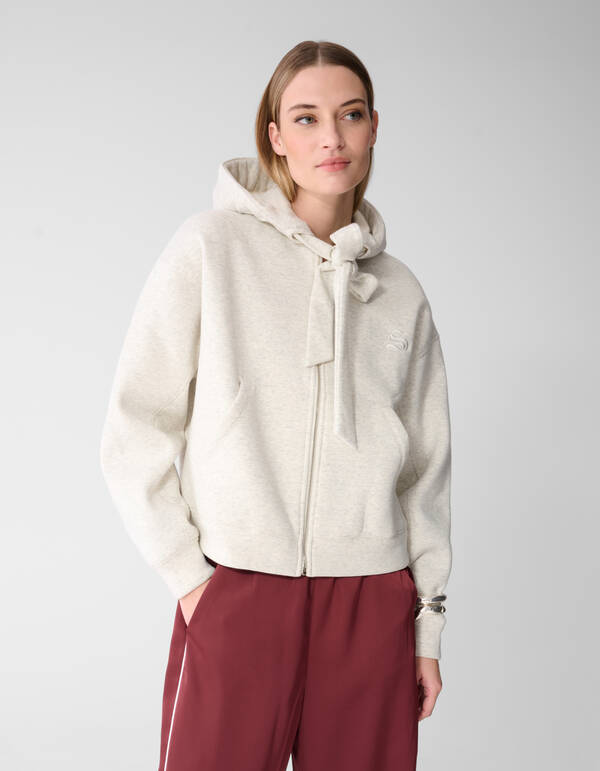 Oversized Hoodie-Weste Hellgrau SHOEBY WOMEN