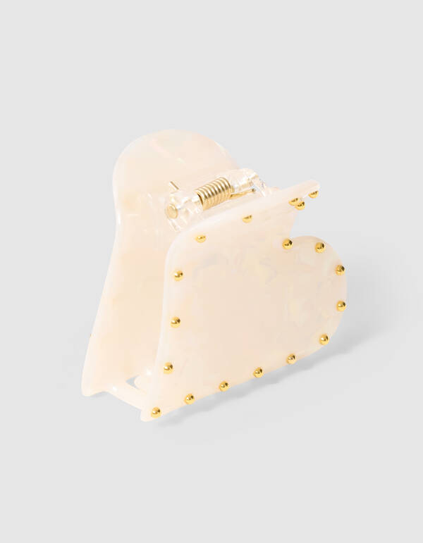 Studded Haarspange Offwhite SHOEBY ACCESSOIRES