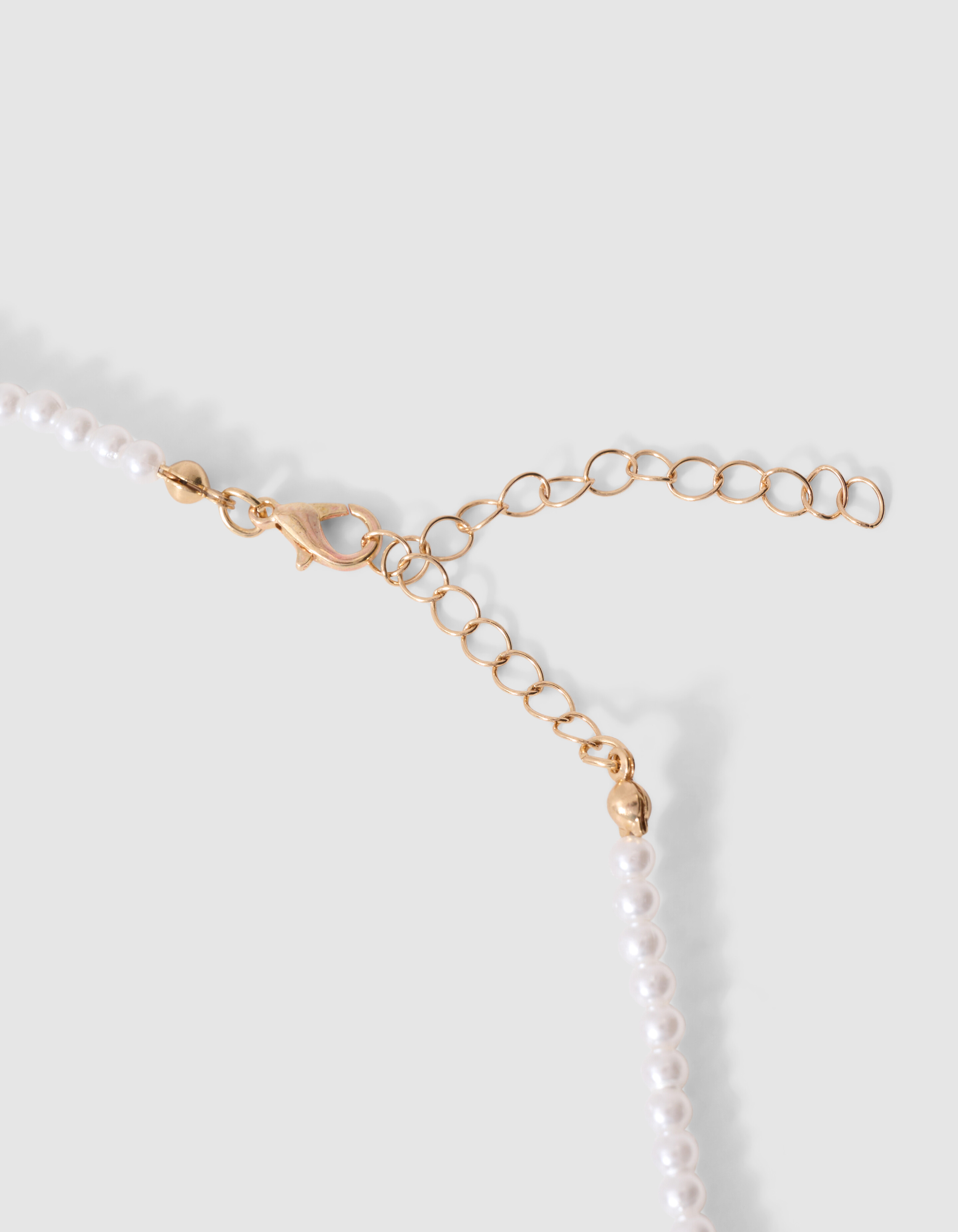 Perlen-Fruchtkette Wei&szlig;/Gold SHOEBY ACCESSOIRES