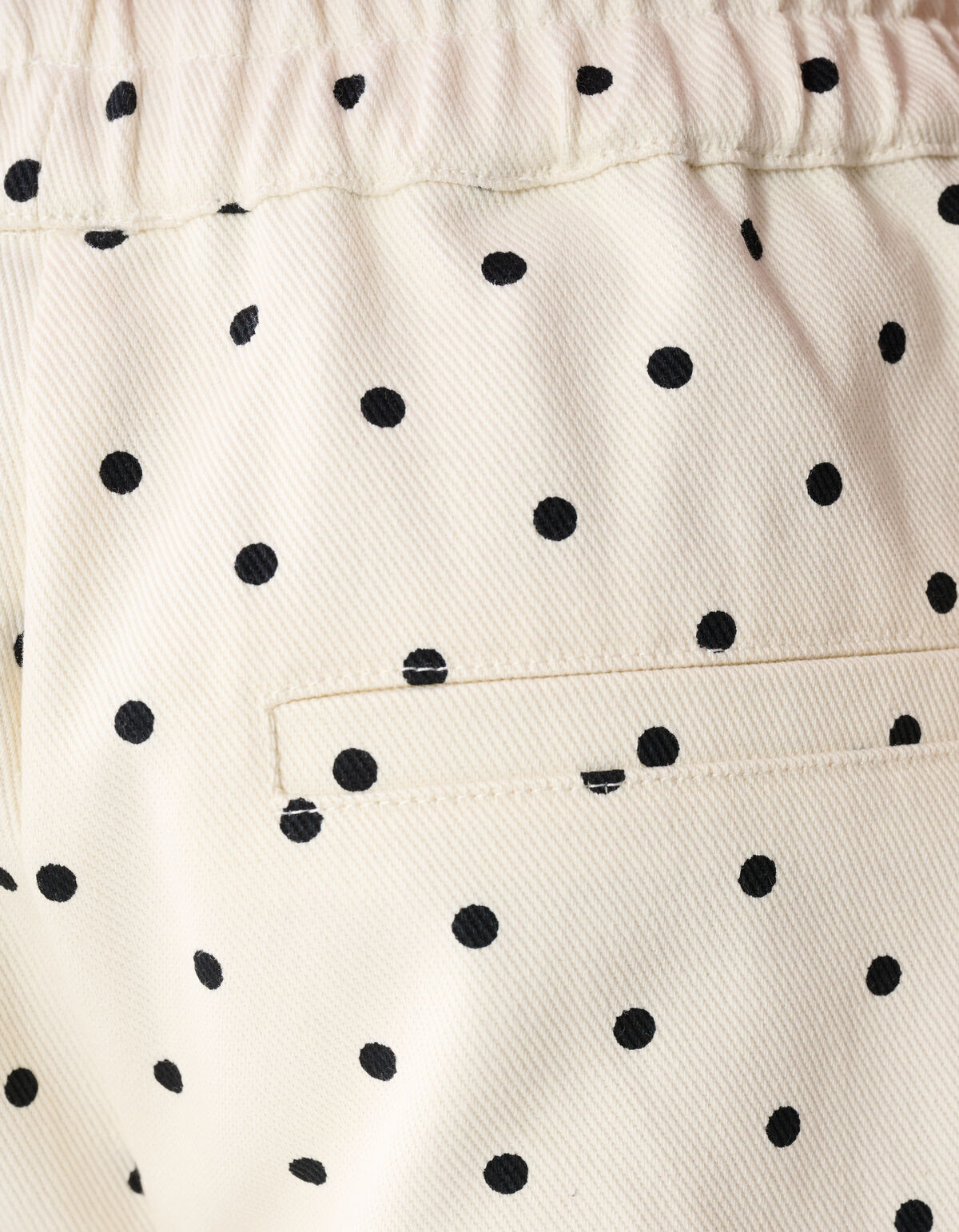 Polkadot Kurz Gebrochen Wei&szlig; SHOEBY GIRLS