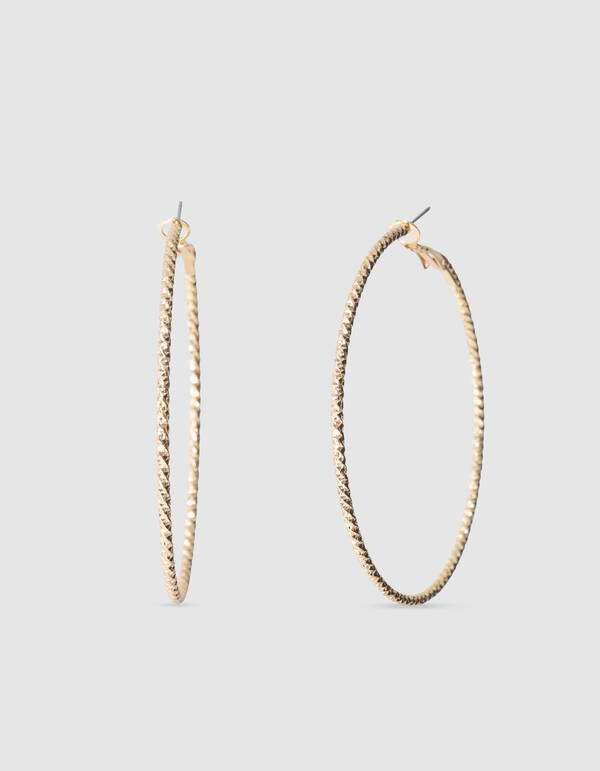 Klassische Creolen Gold SHOEBY ACCESSOIRES