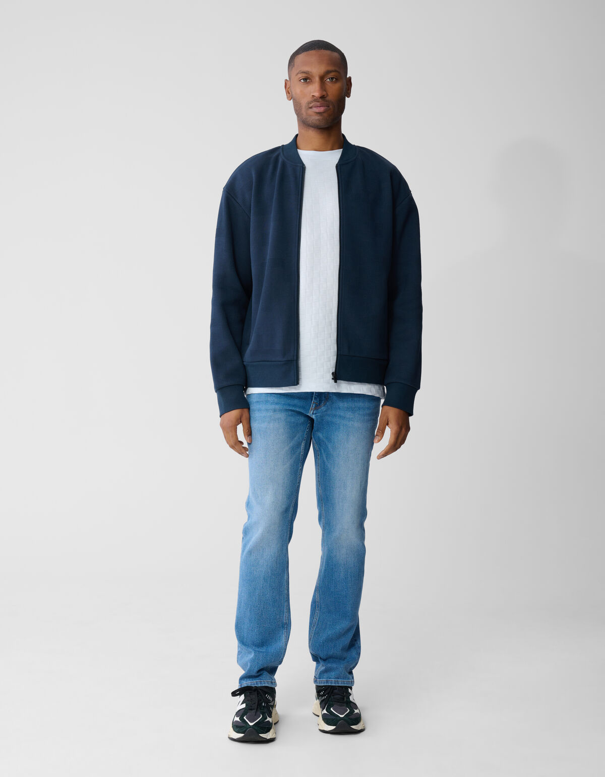 Straight Fit Jeans Mittelblau, L34 SHOEBY MEN