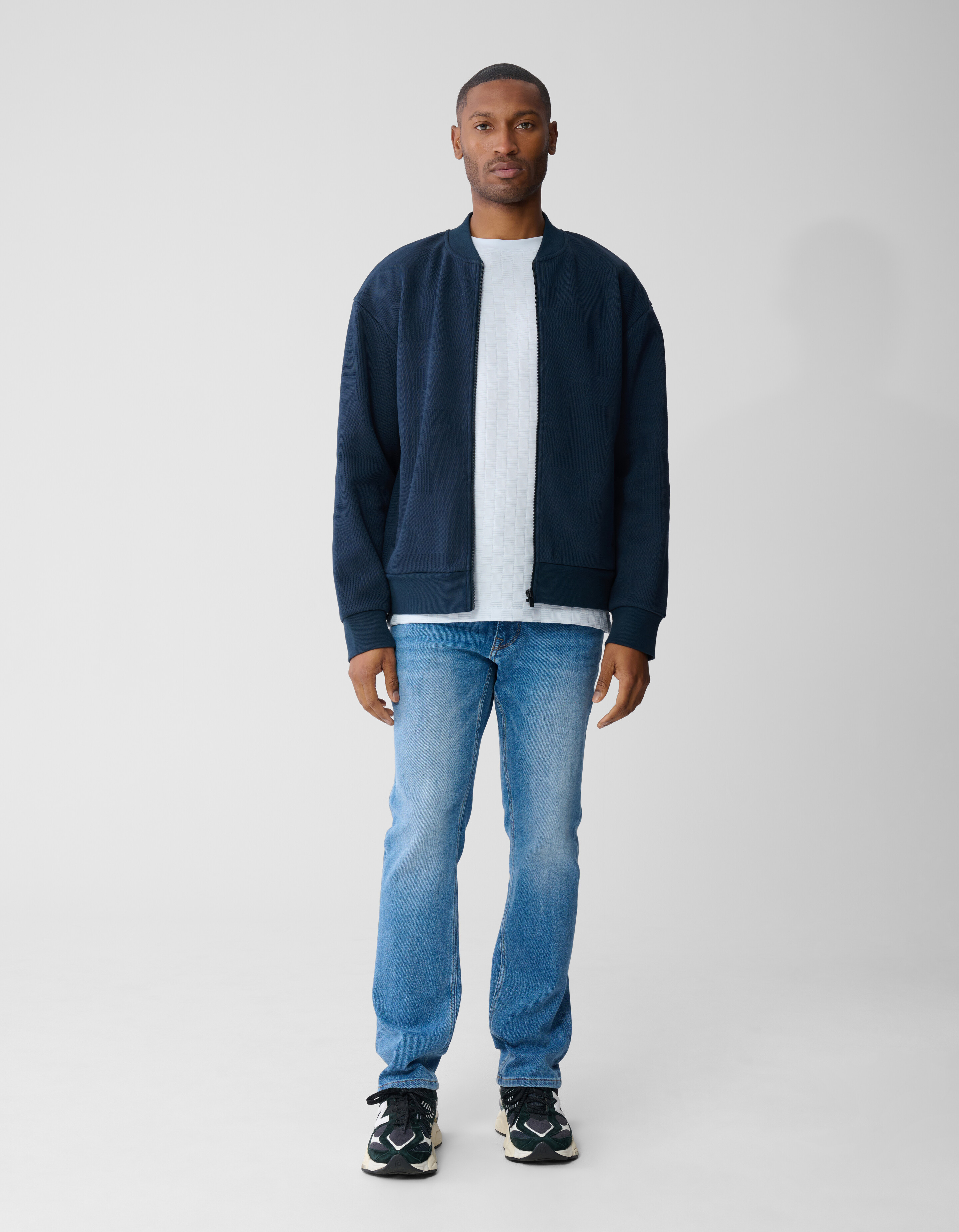 Straight Fit Jeans Mittelblau, L34 SHOEBY MEN