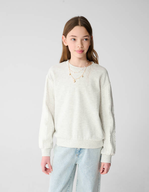 R&uuml;schenpullover Hellgrau SHOEBY GIRLS